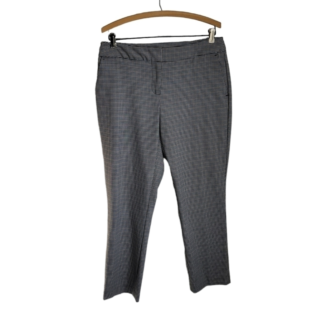 Adrienne Vittadino Chic Micro Plaid Pant, size 10